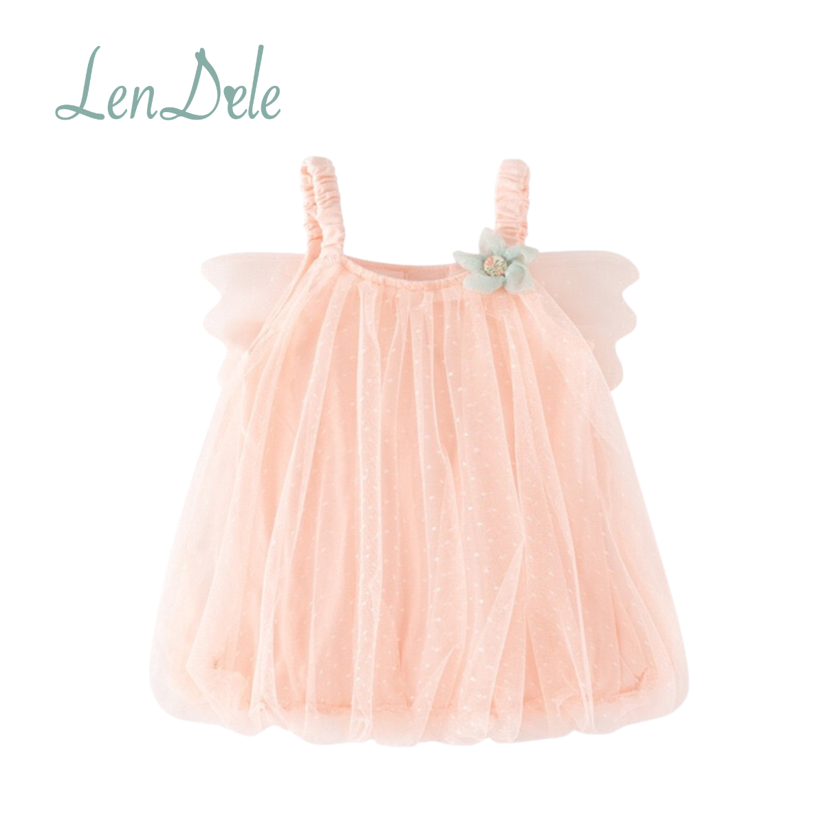 Aurelia Cotton & Soft Tulle Dress