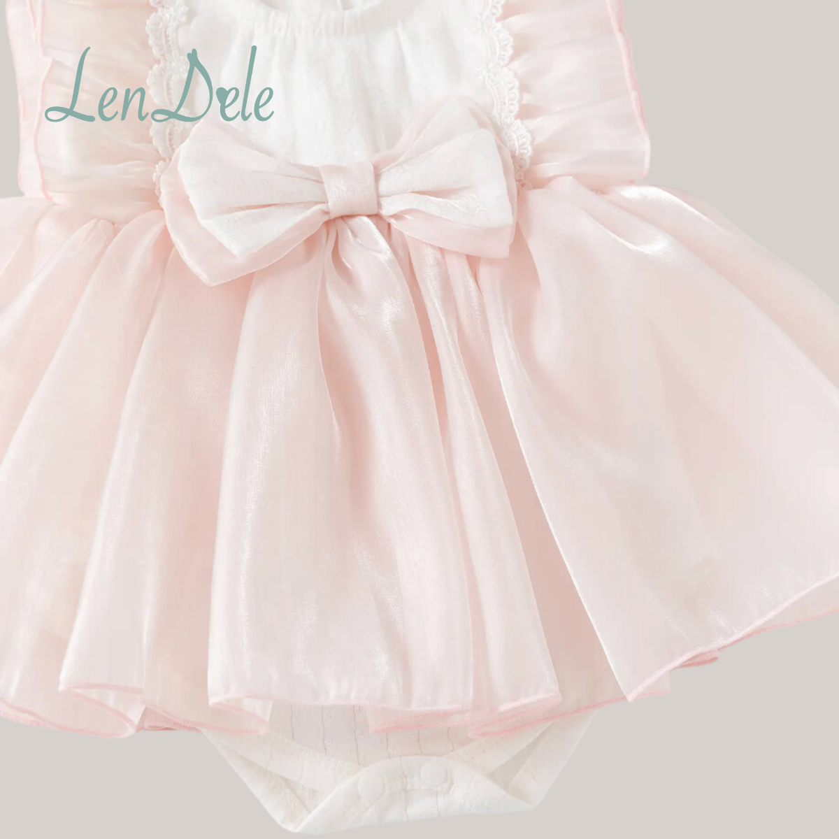 Bethany Baptismal & Reception Dress with Headband