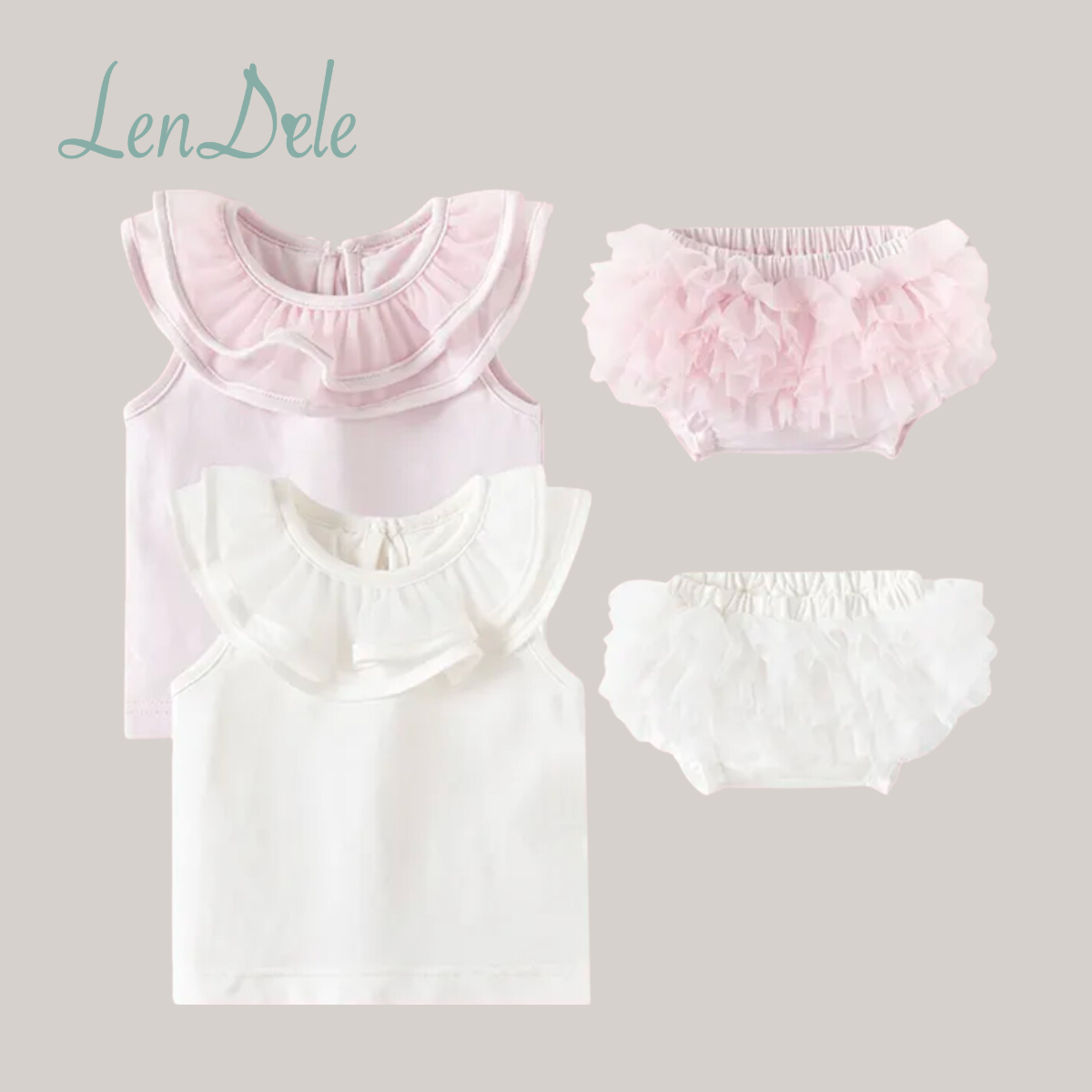 AVRIL Cotton Top & Bloomer Set