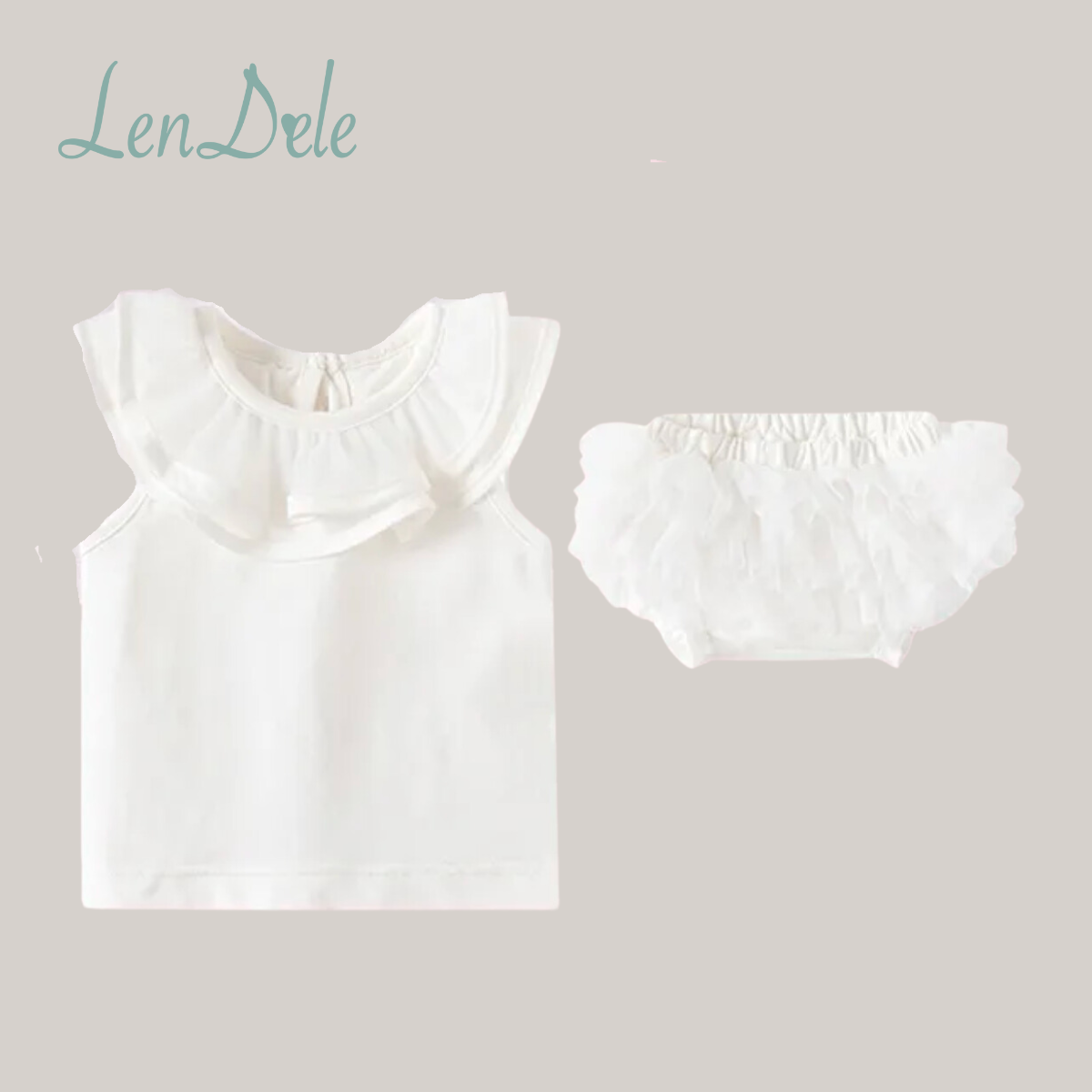 AVRIL Cotton Top & Bloomer Set