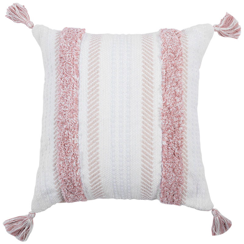 CC2 - Premium Quality Cotton Woven Shabby Chic Boho Throw Pillow Cushion Covers 45x45 CM