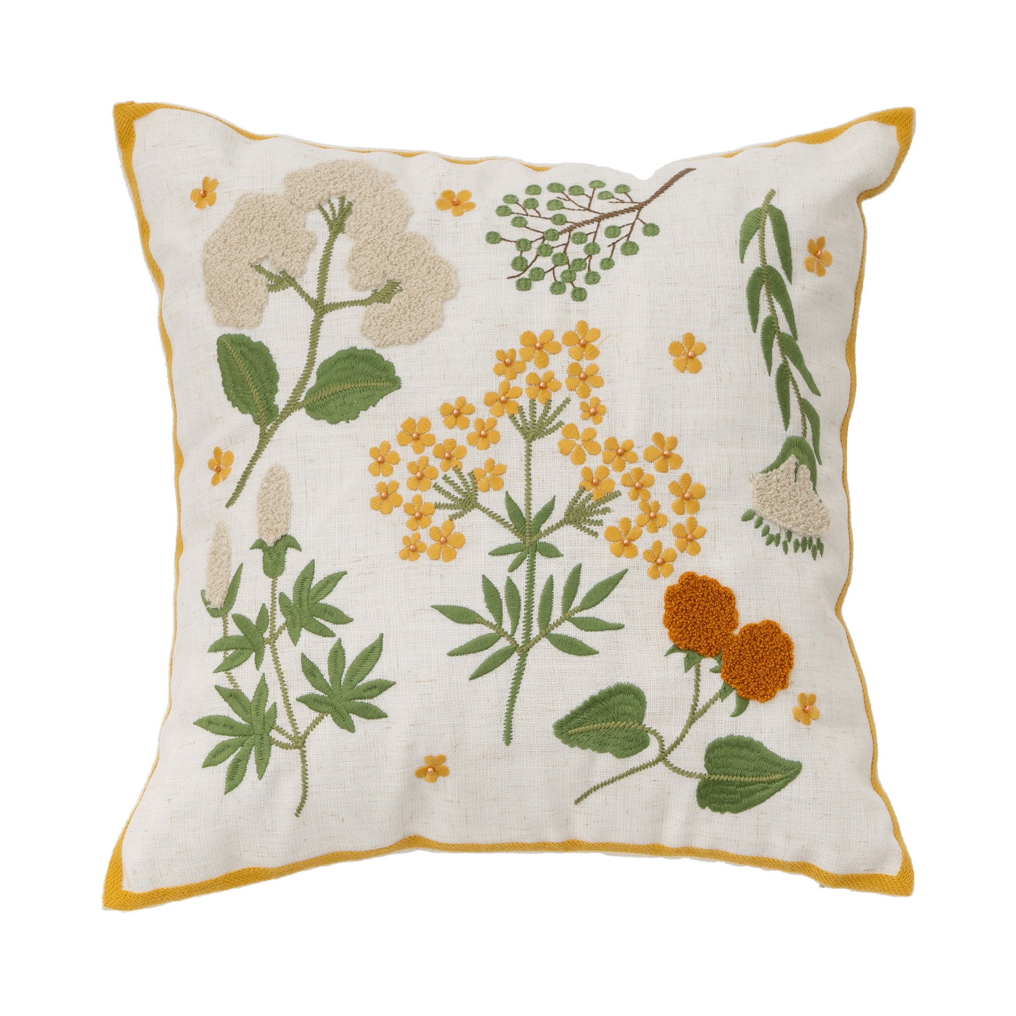 CC5 - Premium Quality Floral Embroidered Throw Pillow Cushion Covers 45x45 CM