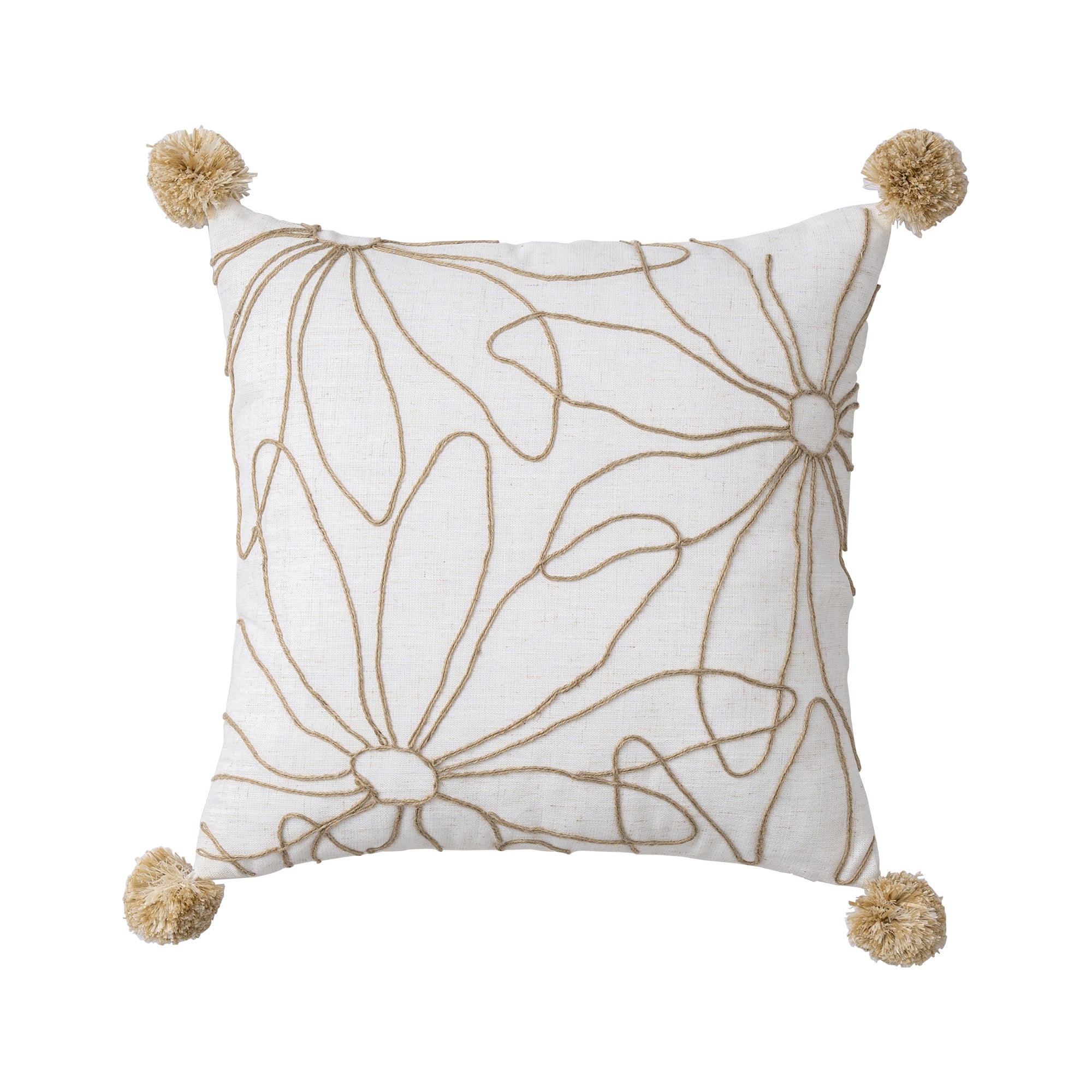 CC1 - Premium Quality Decorative Floral Embroidered Throw Pillow Cushion Covers 45x45 CM