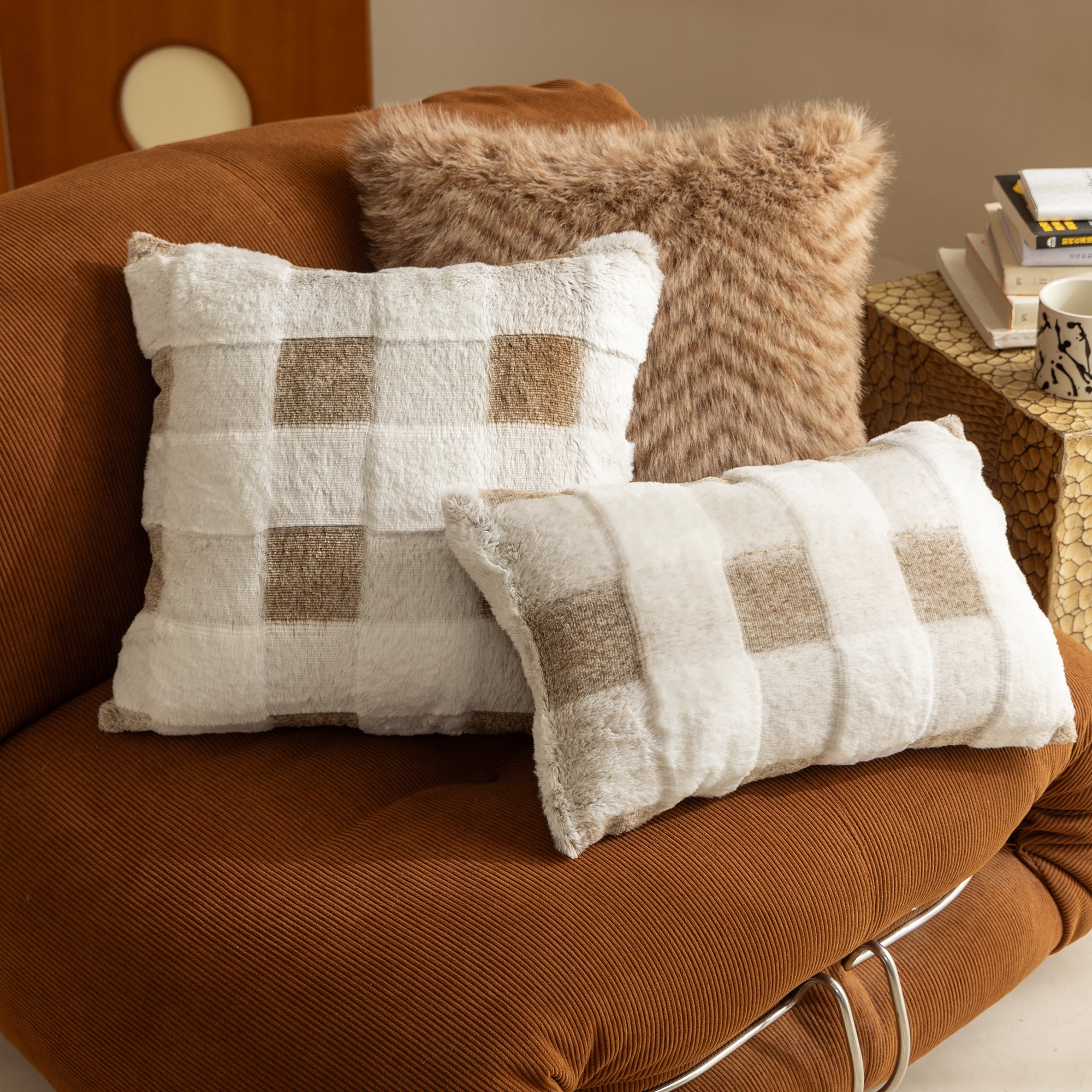 CC6 - Premium Quality Soft Fluffy Throw Pillow Cushion Covers 45x45 CM