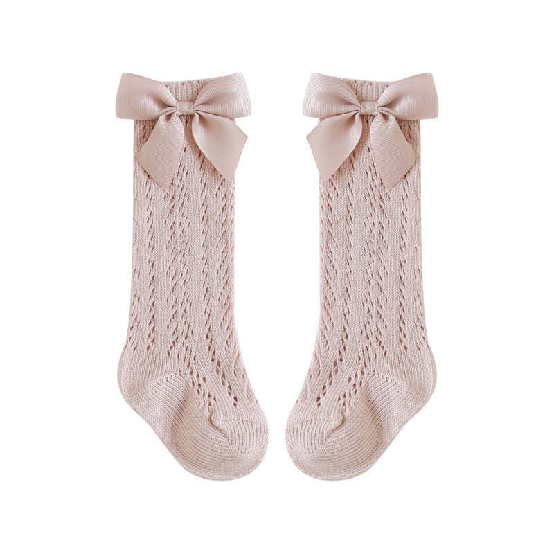 Desiree Knee-High Breathable Socks w/ Ribbon – LenDele