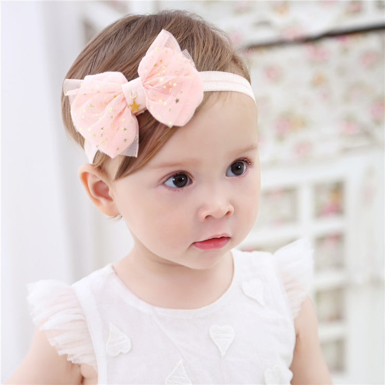Hollie Baby Girl Boutique Ribbon & Lace Headband